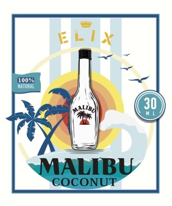 Эссенция Elix Malibu, 30 ml этикетка