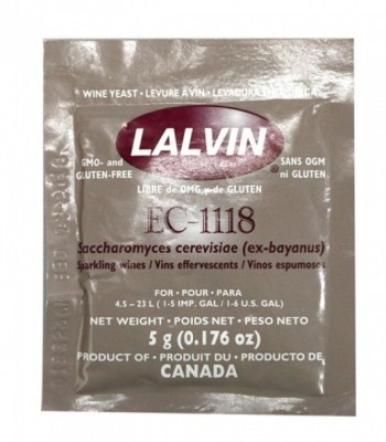 Дрожжи винные Lalvin EC-1118 для сидра, 5 гр
