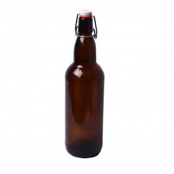 Бутылка с бугельной крышкой  0,75 литра (коричневая)