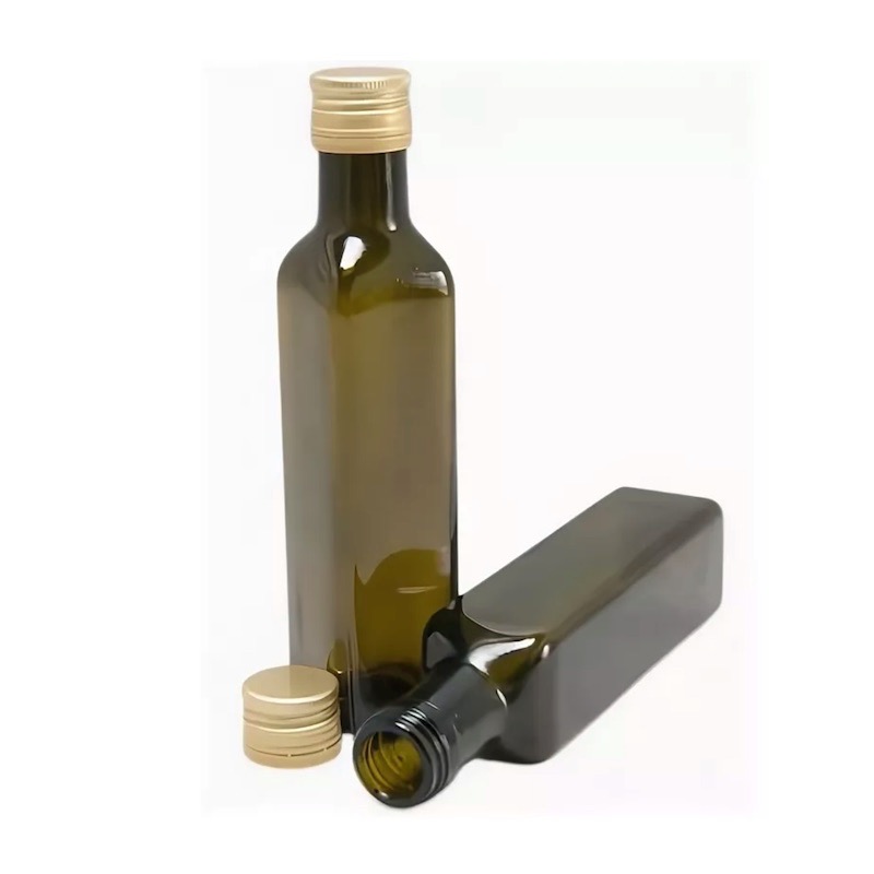 Бутылка «Мараска» антик (темная), 0,25 л с дозатором и пробкой