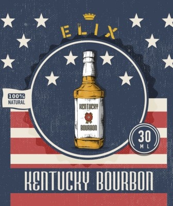Эссенция Elix Kentucky Bourbon, 30 ml этикетка