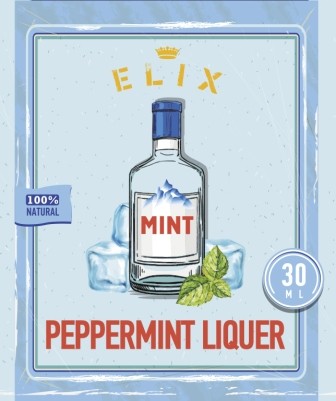 Эссенция Elix Peppermint Liqueur, 30 ml этикетка