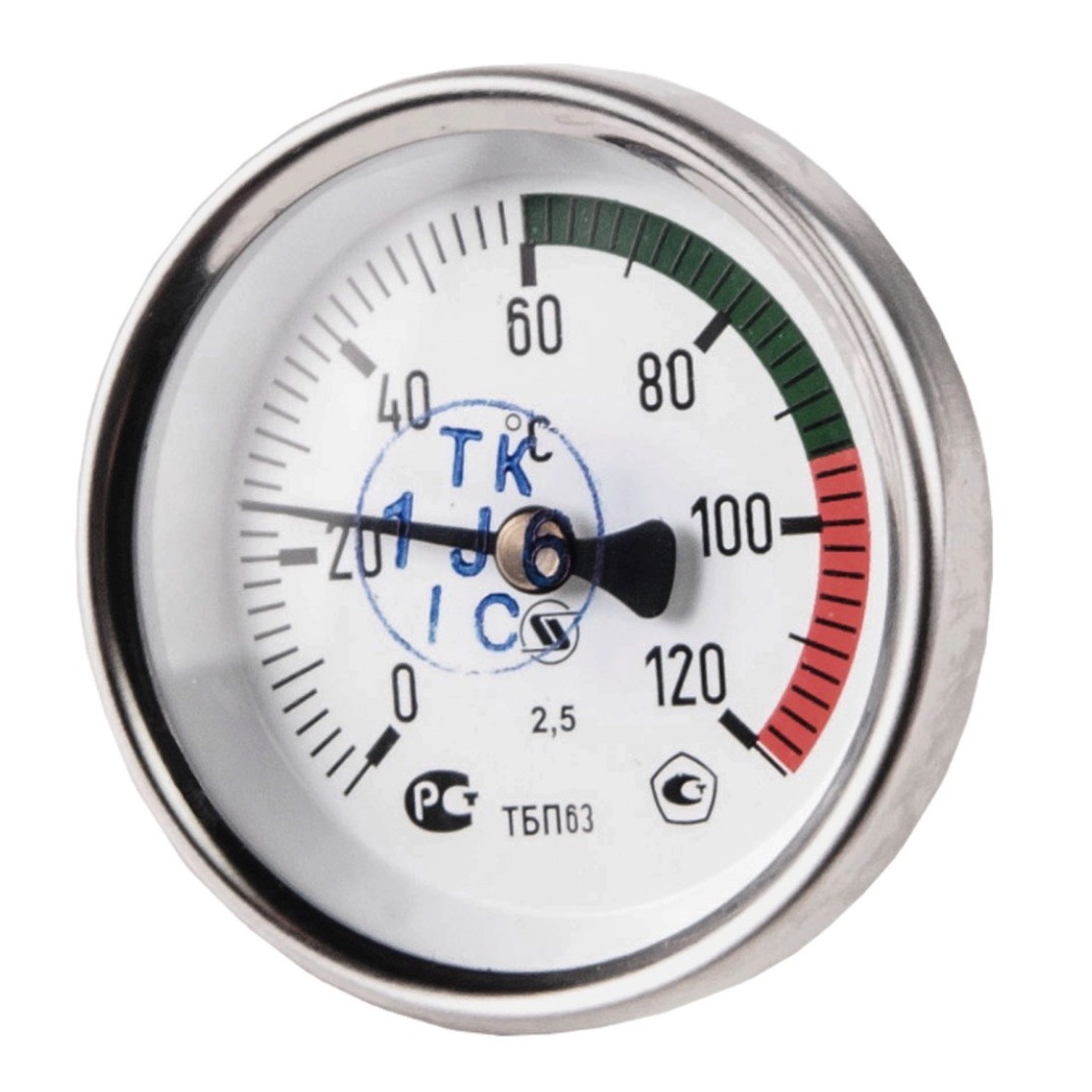 Термометр биметаллический 0-120 градусов ЮМАС