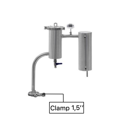 Дистиллятор «Тополь Классик» с разборным сухопарником (Clamp 1,5)