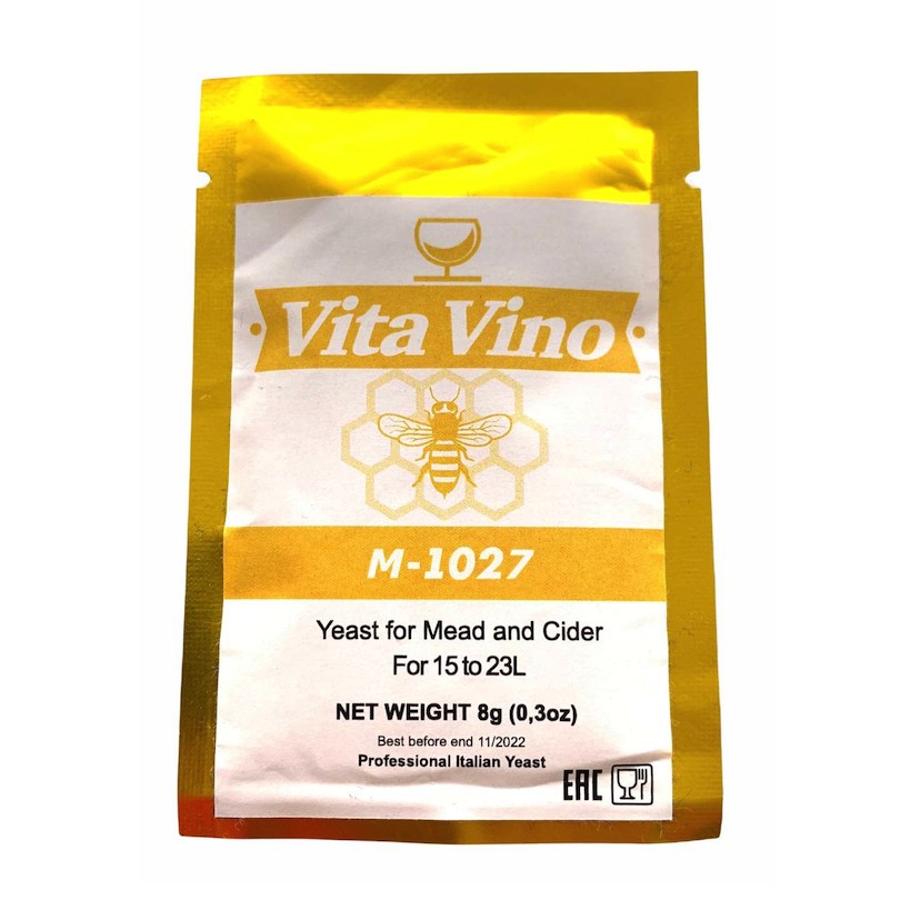 Дрожжи для медовухи Vita Vino M-1027, 8 гр