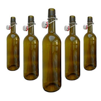 Бутылка «Отелло» 1 л с бугельной крышкой (коричневая)
