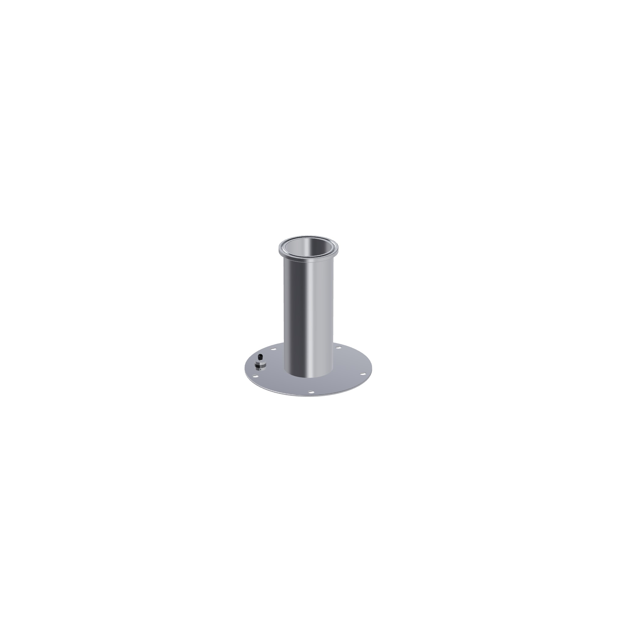 Крышка-фланец для бака «Добровар» д=8 см (Clamp 1.5 дюйма)
