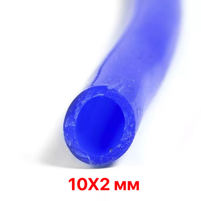 Шланг силиконовый, вн. д=10 мм (стенка 2 мм), синий